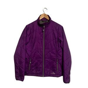 LL Bean Primaloft Packaway Jacket Purple Woman’s XS